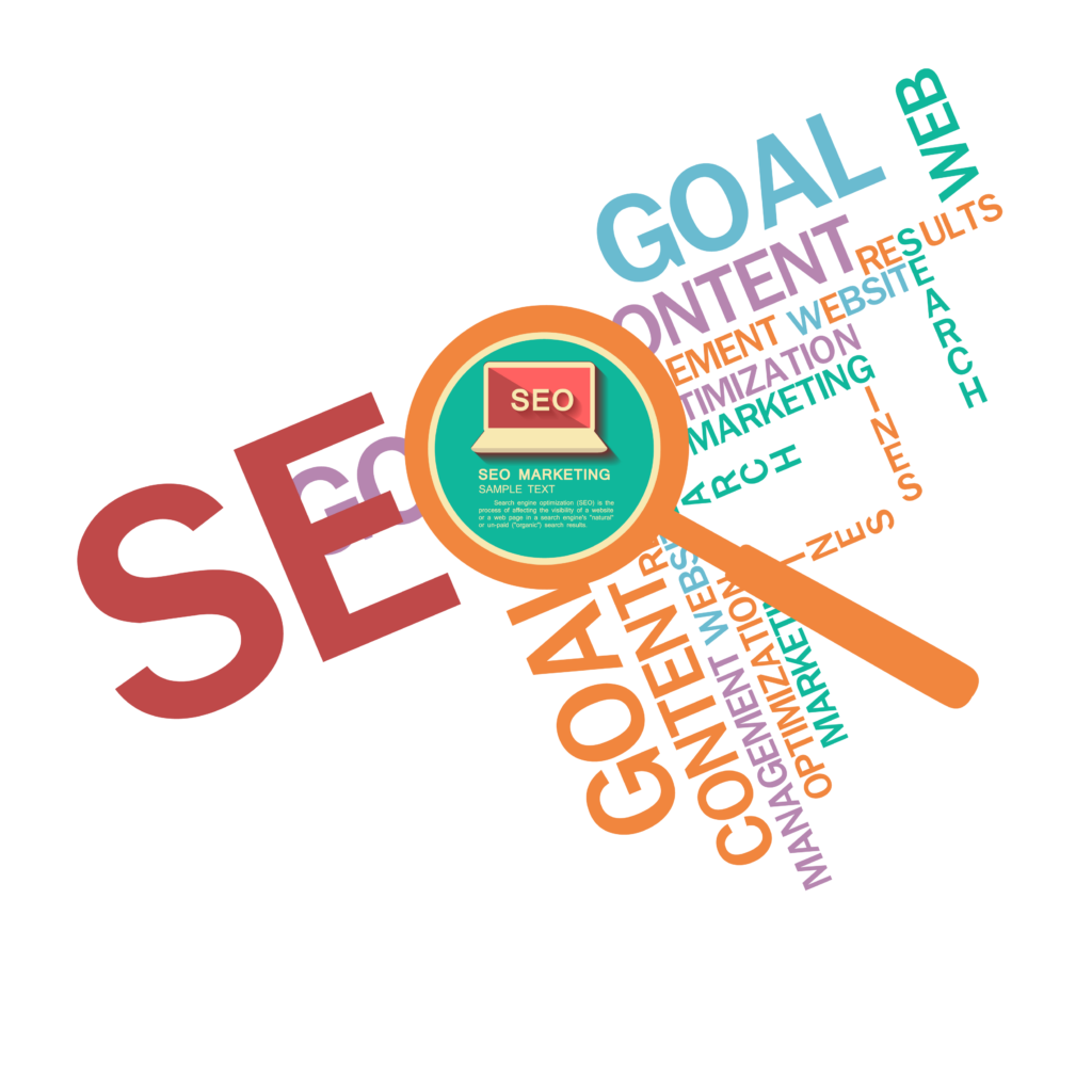 Key benefits of SEO including higher rankings, increased website traffic, and better brand visibility